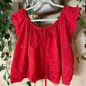 Red Babydoll Top